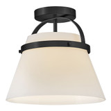 Tori 12W 1 LED Medium Semi Flush Mount 11 Inch Tall X 12 Inch Wide by Lark - 83051
