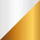 White Matte/Burnished Brass