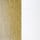 Matte White/Burnished Brass