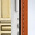 Modern Brass/White/Chestnut Leather/Clear