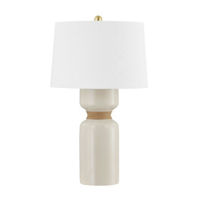 Mindy 1 Light Table Lamp 27.75 x 15 Inches by Hudson Valley - BKO1101-AGB/CIC