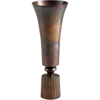 30.5 Inch Large Patina Power Vase by Cyan - 08300