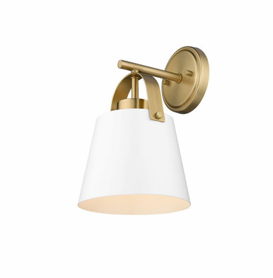 Z Studio 1 Light Contemporary Wall Sconce by Z Lite - 726-1S-MW+HBR