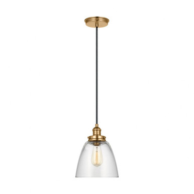 Baskin 1 Light Small Dome Pendant by Visual Comfort Studio - P1349
