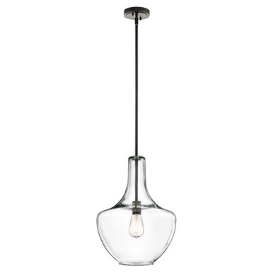 Everly 1 Light Medium Pendant 19.75 Inch Tall by Kichler - 42046
