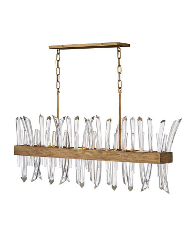 Revel 4 Light Oversized Linear Chandelier by Fredrick Ramond - FR30908