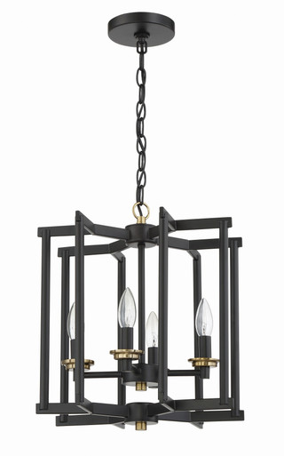 Avante Grand 4 Light Mini Foyer Chandelier by Craftmade - 56934-FBSB