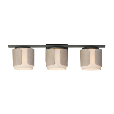Draughtsman 3 Light Bath Vanity 7.5 Inch Tall and 27 Inch Wide by Maxim - 21713
