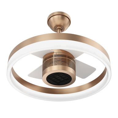 SkyFan and Turbo Heater 24in LED Fandelier Champagne Bronze Plug and Play SkyX - 2250-CB
