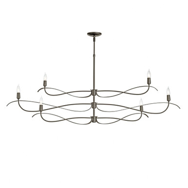 Willow 6 Light Oversized Chandelier by Hubbardton Forge 136352H - 136352H