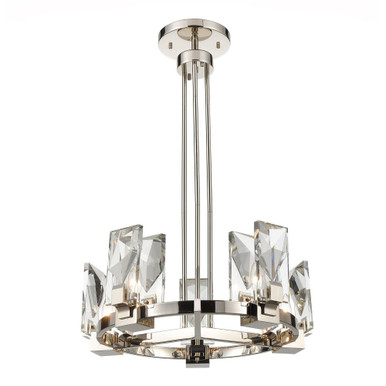 Horizon 6 Light Chandelier 13 x 24 Inches by Zeev  - CD10354-6-PN