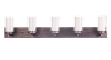 Texture 5 Light Bath Vanity 8.75 Inch Tall and 42 Inch Wide by Craftmade - 11642NIVNI5