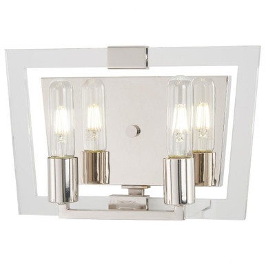 Crystal Chrome 2 Light Vanity Light by George Kovacs - P1372-613