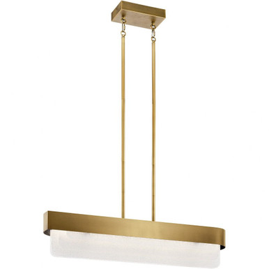 Serene 2 Light LED Linear Chandelier by Kichler - 44160NBRLED