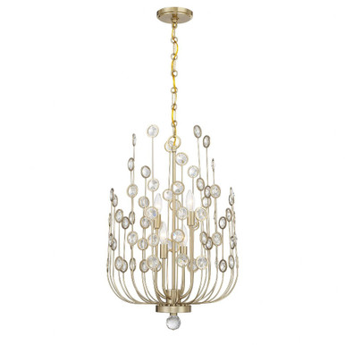 Irina 4 Light Chandelier 26 Inch Tall and 18 Inch Wide by Savoy House - 1-3597-4-127