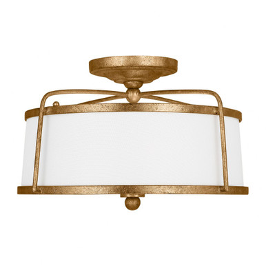 Stonington 2 Light 14 Inch Wide Semi Flush Mount by Visual Comfort Studio - CF1102