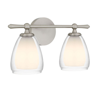 Vivienne 15W 2 LED Bath Vanity 9 Inch Tall and 16 Inch Wide by Quoizel - VIV8616BN