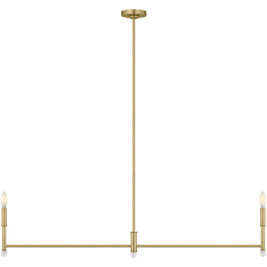 Greard 2 Light Linear Chandelier 55.5 Inch Wide by Visual Comfort Studio - AC1182GD