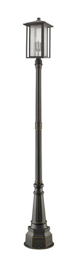 Aspen 3 Light Outdoor Post Mount Lantern 14.17 x 106.69 Inches by Z-Lite - 554PHXL