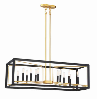 Sable Point 12 Light Medium Pendant by Minka Metropolitan - N7856-707