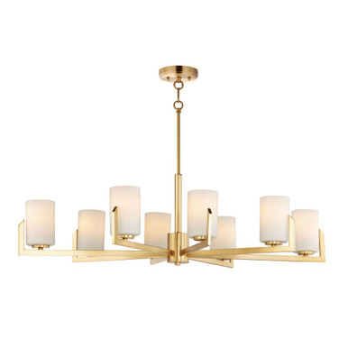Dart 8 Light Large Chandelier by Maxim 21288SWSN - 21288SW