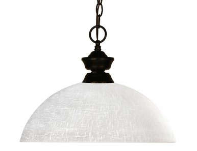 Riviera 1 Light Pendant 14 x 11 Inches by Z Lite 100701BRZ-DWL14 - 100701BRZ-DWL14