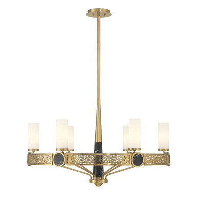 Farrell 6 Light Chandelier 19.63 Inch Tall and 32 Inch Wide by Savoy House - 1-2914-6-322