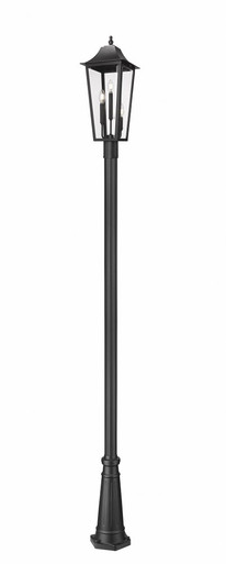 Gannon 3 Light Outdoor Post Mount 120.75 x 10 In by Z-Lite - 5008PHBR-5011P-BK