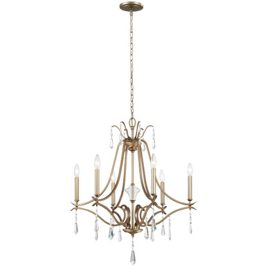 Laurel Estate Chandelier 6 Light Brio Gold 31.75 x 26.75 In by Minka Lavery - 4446-582