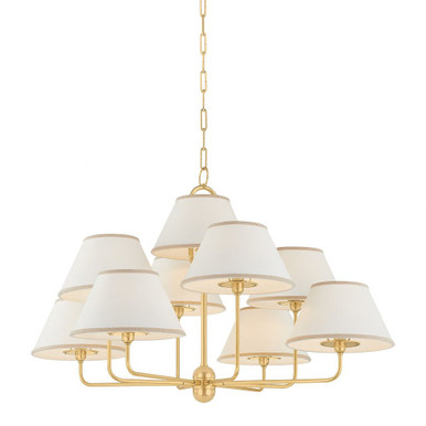 Durland 9 Light Chandelier 25 Inch Tall and 40.5 Inch Wide by Hudson Valley - 7409-AGB