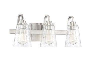 Grace Three Light Vanity Light by Craftmade - 41903-BNK-CS