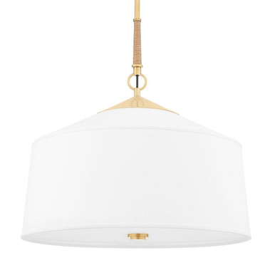 White Plains 3 Light Medium Chandelier by Hudson Valley - 5223-AGB