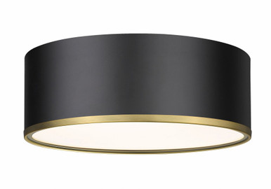 Arlo 3 Light 16 Inch Wide Flush Mount by Z-Lite 2303F3-MB-RB - 2303F3-MB-RB