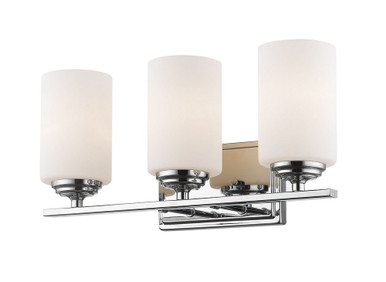 Bordeaux 3 Light Bath Vanity 17.38 Inches by 8.5 Inches High by Z Lite - 435-3V-CH