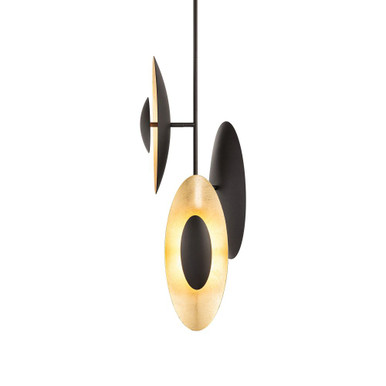 Trixie 8.4W 3 LED Mini Pendant 29.63 Inch and 12 Inch Wide by Modern Forms - PD286630-BZ/GL