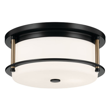 Brit 2 Light 12 Inch Wide Flush Mount by Kichler - 52595