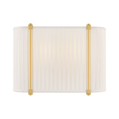 Cornell 2 Light Wall Sconce 8.75 Inch Tall X 12 Inch Wide by Hudson Valley - AH6308-AGB