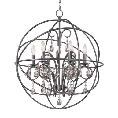 Orbit 6 Light Medium Chandelier by Maxim - 25144