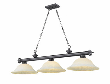 Cordon 3 Light Billiard 14 x 14 Inch by Z-Lite 2306-3BP-WM16 - 2306-3BP-WM16