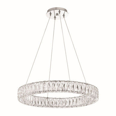 Kinsley 36W 1 LED Pendant 3 Inch Tall and 24 Inch Wide by Crystorama - ED3542401CH