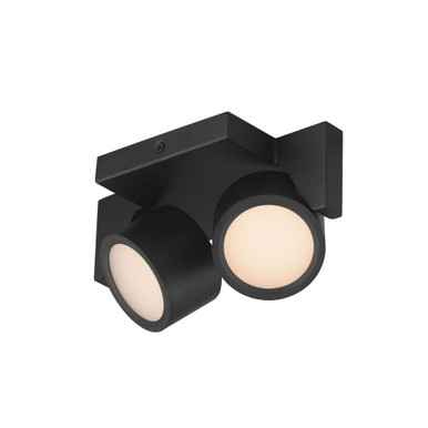 Embrace 5W 2 LED Semi Flush Mount 4.25 Inch Tall and 4.75 Inch Wide by ET2 - E30520-BK