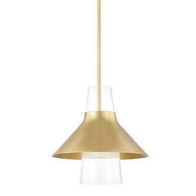 Jessy 1 Light Medium Pendant 12 Inch Tall by Mitzi - H404701S