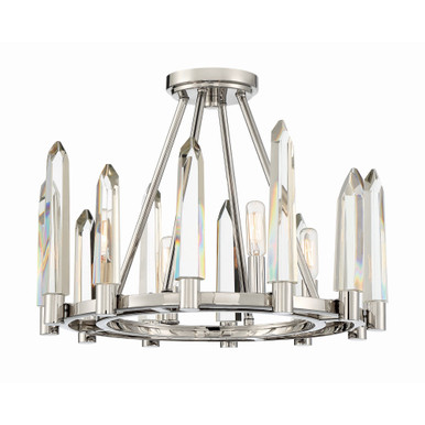 Watson 4 Light 18.25 Inch Wide Flush Mount by Crystorama - wat-b2004-pn