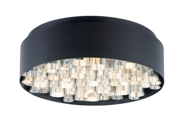 Pipes 58.5W 13 LED 24 Inch Wide Flush Mount by ET2 - E32782-BKAL