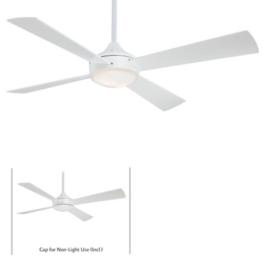 Aluma 4 Blade Ceiling Fan with Light Kit 52 Inches Wide by Minka Aire - F521L