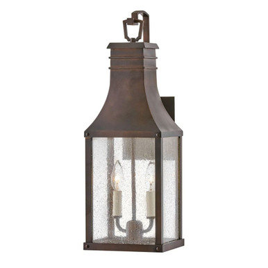 Beacon Hill Two Light Outdoor Candle Style Wall Lantern by Hinkley - 17464BLC