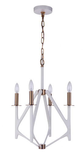 The Reserve 4 Light Small Chandelier by Craftmade - 55534-MWWSB