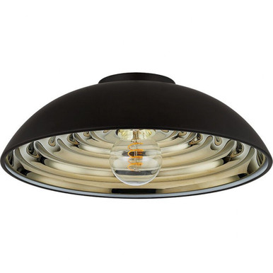 Eclipse 1 Light 16.25 Inch Wide Flush Mount by Troy - C3716-SBK