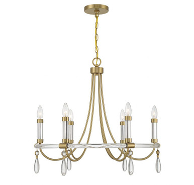 Mayfair 6 Light Medium Chandelier by Savoy House - 1-7716-6-195