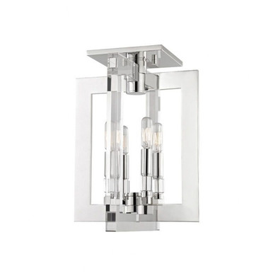 Wellington 4 Light Semi Flush Mount 16.25 x 12 Inch by Hudson Valley - 9311-PN